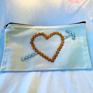 Handmade Bedazzled Accessory Pouch Set